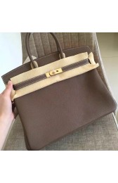 Knockoff Luxury Hermes Etoupe Clemence Birkin 30cm Handmade Bag HJ00731