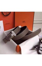 Knockoff Replica Hermes Grey Clemence Kits Belt 32mm Quizz H Buckle HJ00993