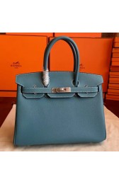 Luxury Hermes Blue Jean Epsom Birkin 35cm Handmade Bag HJ01307