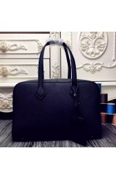 Luxury Imitation Hermes Victoria II 35cm Bag In Black Leather HJ01279