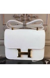 Replica Hermes White Constance MM 24cm Epsom Leather Bag HJ01133