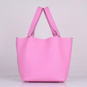 AAA 1:1 Hermes Picotin Lock Bag In Pink Leather HJ00020