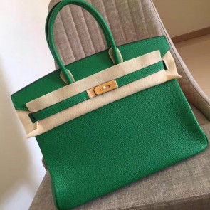 Best AAA Hermes Bamboo Clemence Birkin 35cm Handmade Bag HJ00880