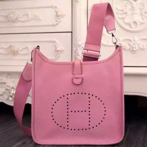 Cheap Hermes Pink Evelyne III PM Bag Replica HJ00914