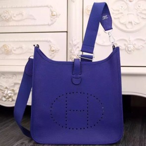 Fake Fashion Designer Knockoff Hermes Electric Blue Evelyne III PM Bag HJ01038