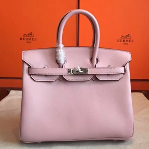 Hermes Rose Dragee Swift Birkin 25cm Handmade Bag HJ00895