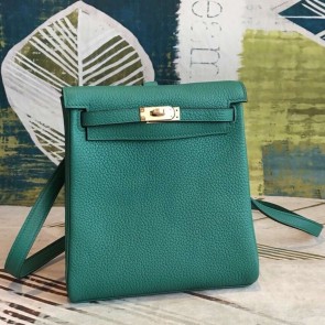 Knockoff Hermes Malachite Clemence Kelly Ado PM Backpack Replica HJ00492