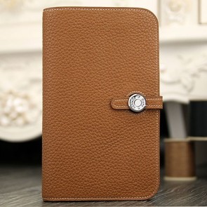 Replica Cheap Hermes Dogon Combine Wallet In Brown Leather HJ01286