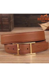 AAA Hermes Quentin 32 MM Brown Reversible Belt HJ01265