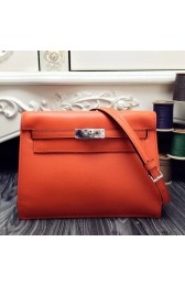 Best Cheap Hermes Kelly Danse Bag In Orange Swift Leather HJ00361