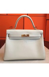 Copy AAA Replica Hermes Ivory Swift Kelly Retourne 32cm Handmade Bag HJ01146