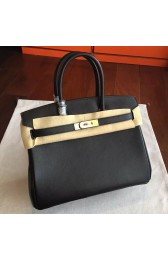 Copy Hermes Black Swift Birkin 35cm Handmade Bag HJ00515