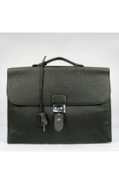 Designer Imitation Knockoff Hermes Black Sac A Depeches 38cm Briefcase Bag HJ01090