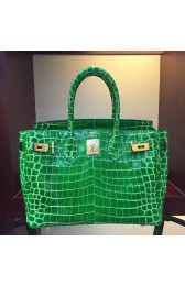 Hermes Birkin 30cm 35cm Bag In Bamboo Crocodile Leather Replica HJ00702