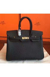 Hermes Black Epsom Birkin 25cm Handmade Bag HJ00677