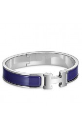 Hermes Blue Electric Enamel Clic H PM Bracelet HJ01343