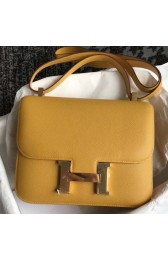 Hermes Mini Constance 18cm Jaune Epsom Bag HJ00800