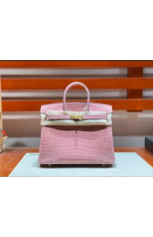 Replica Pink Cowhide Material Gold Hardware 30cm Bags HJ20957
