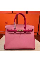 Hermes Pink Espom Horseshoe Brikin 30cm Handmade Bag Replica HJ00289
