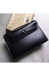 Hermes So Black Kelly Pochette Handmade Bag Replica HJ01075