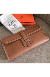 High Quality Copy Hermes Jige Elan 29 Clutch Bag In Brown Epsom Leather HJ00185