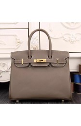 Imitation Hermes Birkin 30cm 35cm Bag In Etoupe Epsom Leather HJ00391