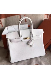 Imitation Imitation Hermes White Clemence Birkin 30cm Handmade Bag HJ00425