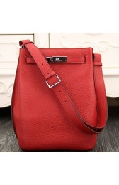 Perfect Copy Hermes So Kelly 22cm Bag In Red Leather HJ00439