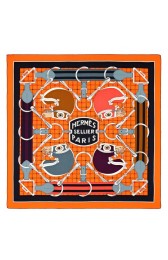 Replica Best Best Imitation Hermes Orange Tatersale Cashmere Shawl 140 HJ01294