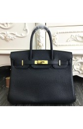 Replica Hermes Birkin 30cm 35cm Bag In Black Clemence Leather HJ00489
