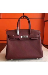 Replica Hermes Bordeaux Epsom Birkin 30cm Handmade Bag HJ00077