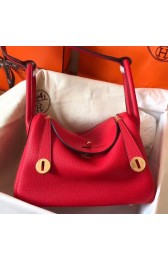 Replica Hermes Red Lindy 26cm Clemence Handmade Bag HJ01262