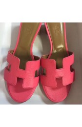 Replica Hermes Rose Lipstick Epsom Oasis Sandals HJ00771