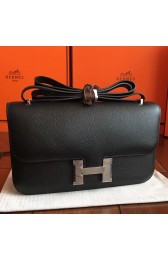 Top Hermes Black Epsom Constance Elan 25cm Bag Replica HJ00829