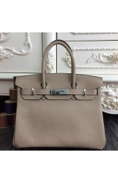 Wholesale Hermes Birkin 30cm 35cm Bag In Grey Clemence Leather HJ01194