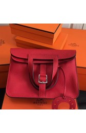 Wholesale Hermes Halzan Bag In Red Clemence Leather HJ00859
