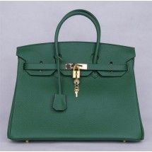 Hermes Birkin 35cm Veau Crispe Togo Calfskin Bag Handstitched, Canopee V6 RS10056