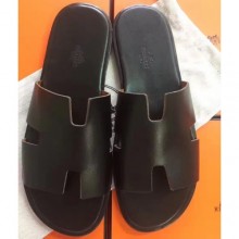 Replica Hermes Black Swift Izmir Sandals Shoes RS203211