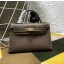 Replica Hermes Kelly Mini II In Original leather 20cm Golden Hardware Brown Bag RS262321