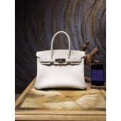 Replica High Quality Hermes Birkin 35cm Togo Calfskin Bag Handstitched Palladium Hardware, Blanc RS12473